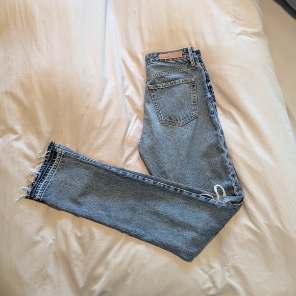 GRLFRND Light Blue Straight Jeans